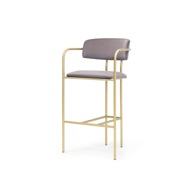 Scarlet Arm Barstool